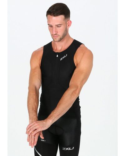 2XU Camiseta sin mangas Perform Compression Tri - Negro