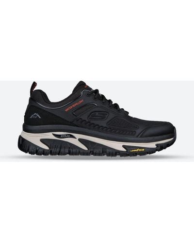 Skechers 's Wide Fit 237333 Arch Fit Road Walker Recon Good Year Sneakers - Black