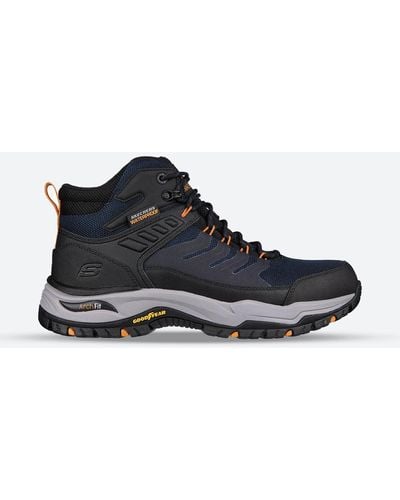Skechers 's Wide Fit 204634 Arch Fit Dawson Raveno Good Year Hiking Boots - Navy/black - Blue