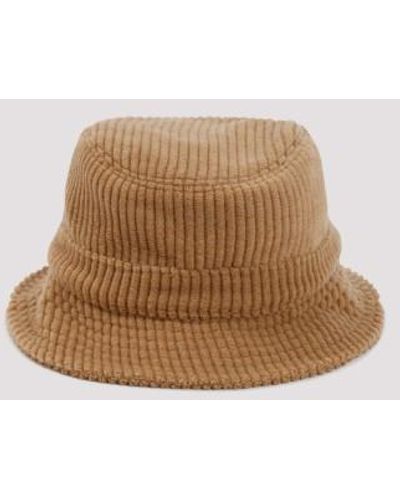 Gabriela Hearst Camel Ribbed Wool And Cashmere Bucket Hat - Brown