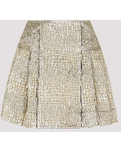 Simone Rocha Pleated Mini Kilt With Ties Skirt - Natural