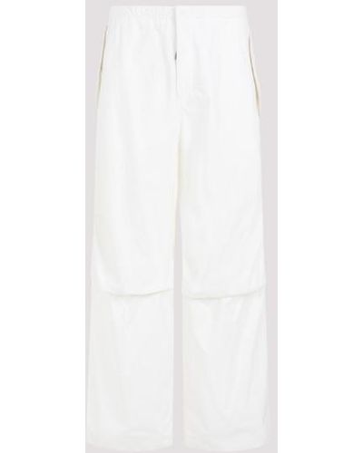 Jil Sander Cotton Cargo Pants - White