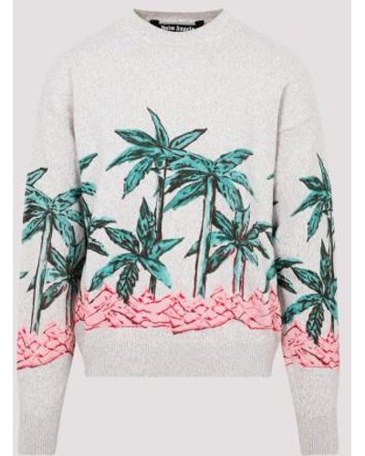 Palm Angels Pam Anges Row Printed Sweater - Multicolor