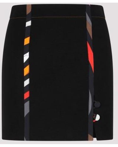 Emilio Pucci Cotton Skirt - Black