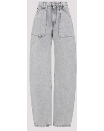 The Attico Effie Long Pants - Gray