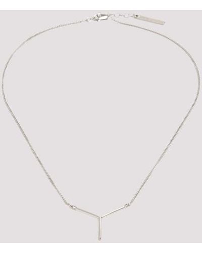 Y. Project Y/project Mini Y Necklace - Metallic
