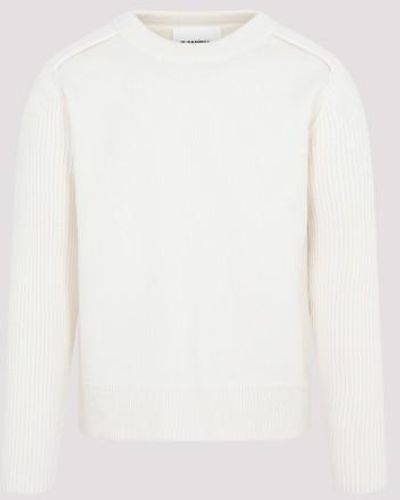 Jil Sander Wool Sweater - White