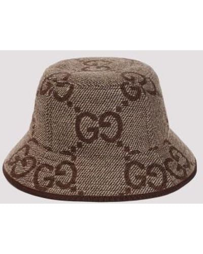 Gucci Wool Bucket Hat - Brown