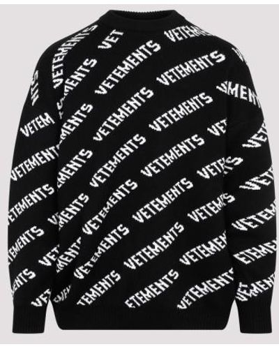 Vetements Veteents Onogra Sweater - Black