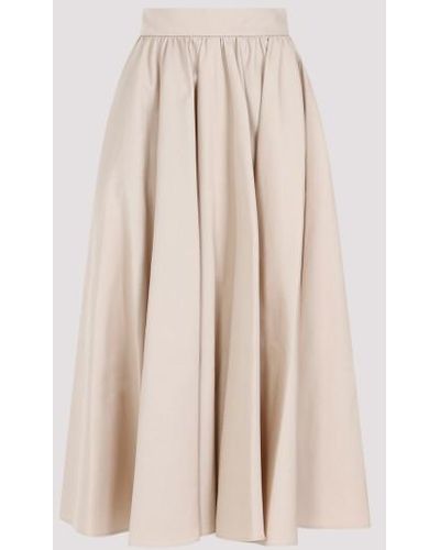 Patou Maxi Cotton Skirt - Natural