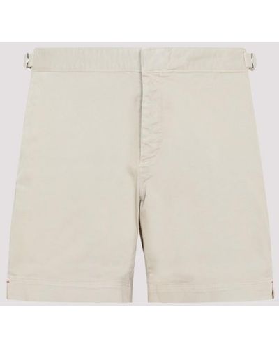 Orlebar Brown Bulldog Stretch Cotton Shorts - Natural