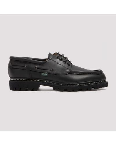 Paraboot Leather Chimey Shoes - Black