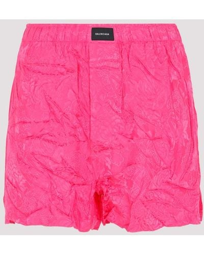 Balenciaga Pajama Shorts - Pink