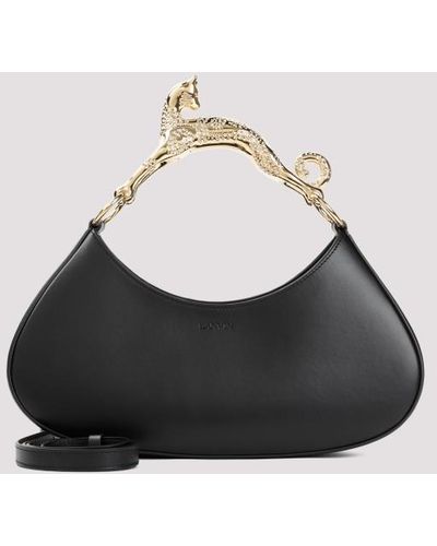 Lanvin Large Hobo Bag With Cat Handle Unica - White