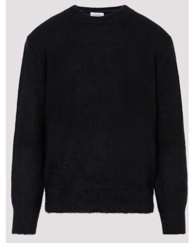Off-White c/o Virgil Abloh Mohair Arrow Knit Crewneck Sweater - Black
