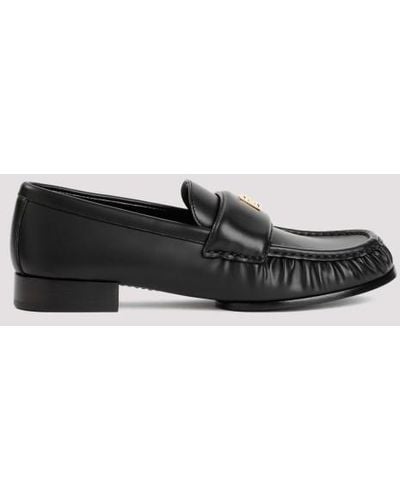 Givenchy 4g Black Leather Loafers