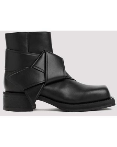 Acne Studios Leather Musubi Boots - Black