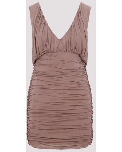 Saint Laurent Pink Dress - Brown