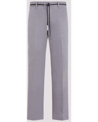 Marni Mercury Gray Cotton Chino Pants