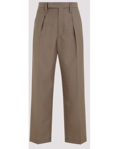 Lemaire One Pleat Pants - Brown
