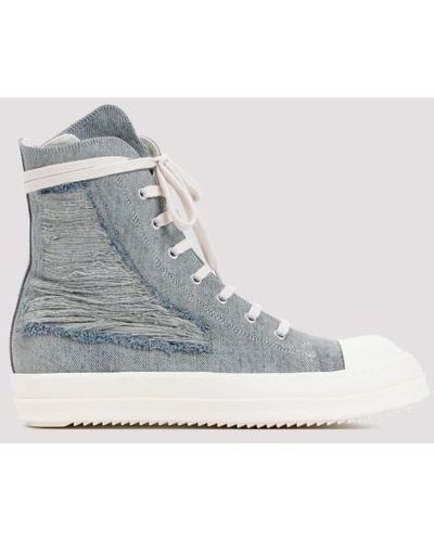 Rick Owens Cotton Sneakers - Gray