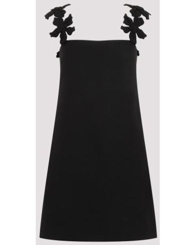 Valentino Embroidered Dress - Black