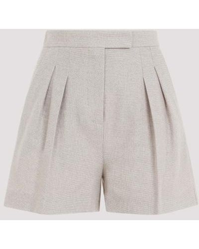 Max Mara Jessica Cotton Jersey Shorts - Gray