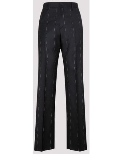 Givenchy No Sideseam Straight Fit Pants - Black