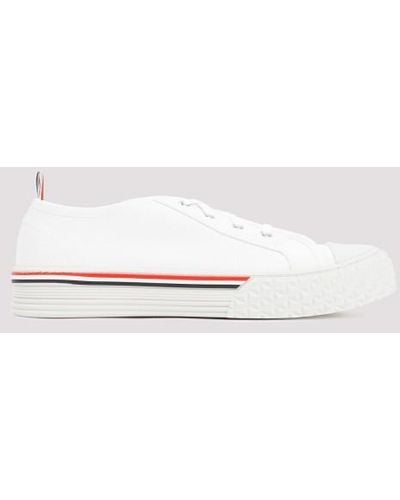 Thom Browne Collegiate Low Top Sneakers - White
