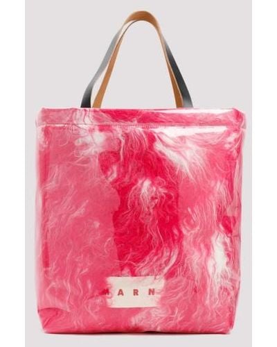 Marni Polyurethane Tote Bag - Pink