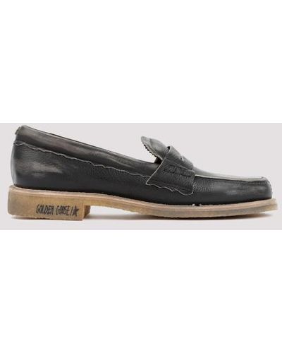 Golden Goose Leather Loafers - Black