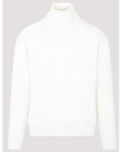 Bally Turtleneck Sweater - White
