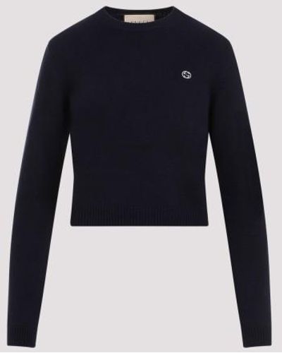Gucci Wool Cashere Sweater - Blue