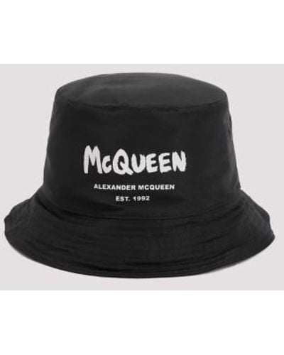 Alexander McQueen Gray Logo Baseball Cap - Black