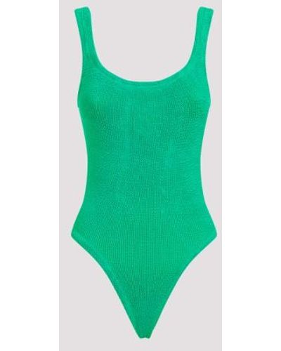 Hunza G Squareneck Swimsuit - Green