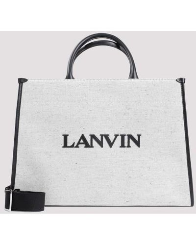 Lanvin Cotton Tote Bag Unica - White