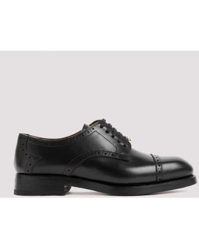 Gucci 15mm Leather Lace-Up Derby Shoes - ShopStyle