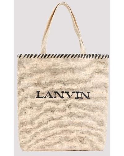Lanvin Raffia Tote Bag Unica - Natural