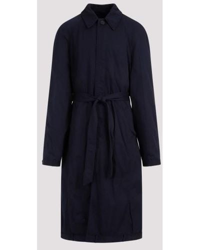 Balenciaga Belted Coats - Blue