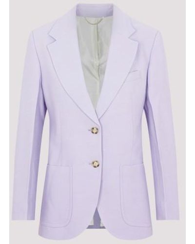 Victoria Beckham Lavander Patch Pocket Jacket - Purple