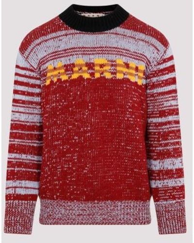 Marni Round Neck Sweater - Red
