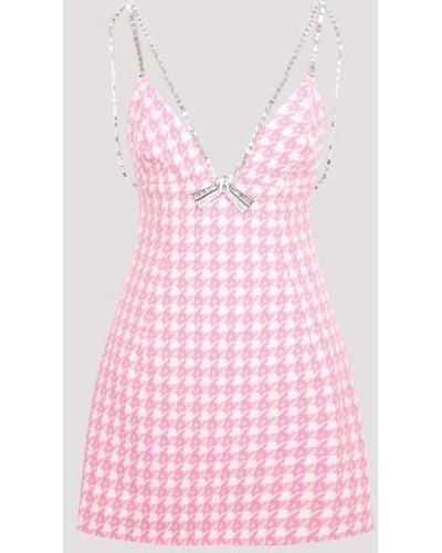 Area Deco Bow Mini Dress - Pink