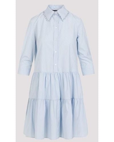 Fabiana Filippi Cotton Mini Dress - Blue