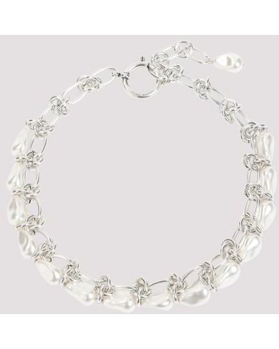 Isabel Marant Brass Necklace - White