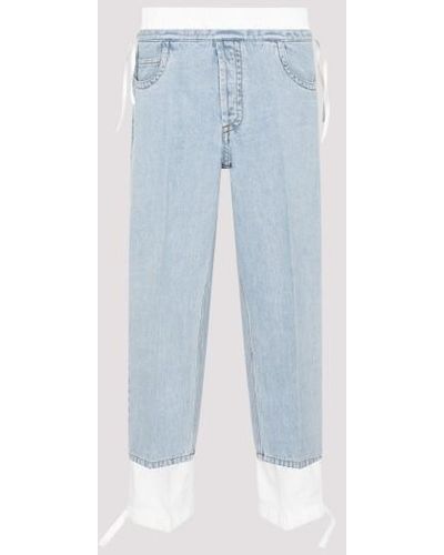 Craig Green Cropped Jeans - Blue