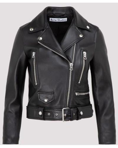 Acne Studios Leather Jacket - Black