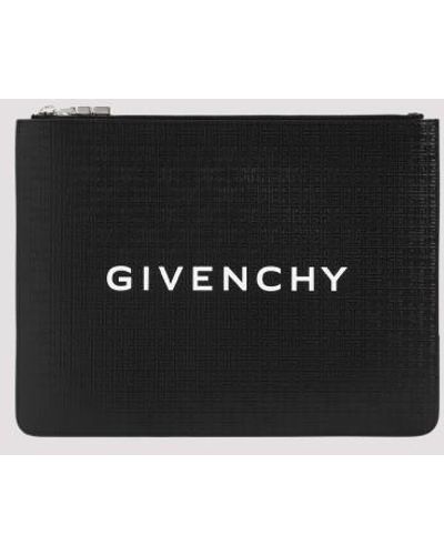 Givenchy Large Zipped Leather Pouch Basic Unica - Black