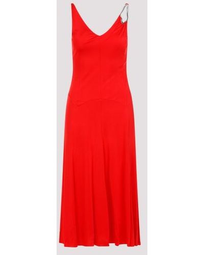 Lanvin Sleeveless A-line Midi Dress - Red