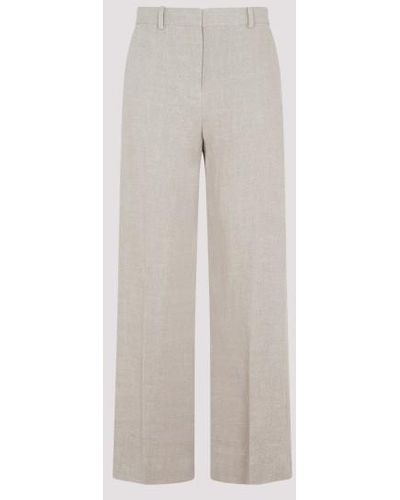 Totême Mid-waist Straight Pants - Gray