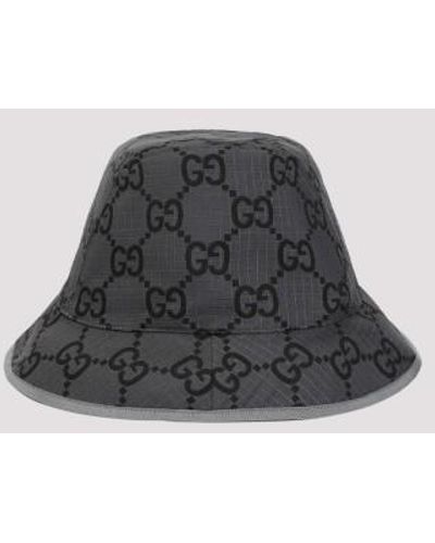Gucci Gg Monogram Bucket Hat - Black